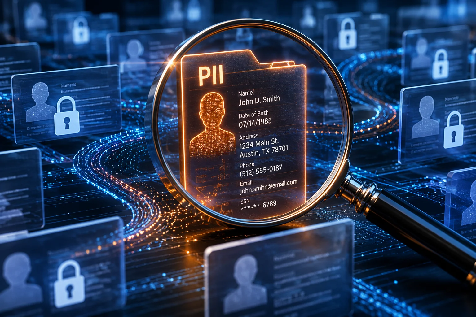 AI-themed visual representing data intelligence and decision-making